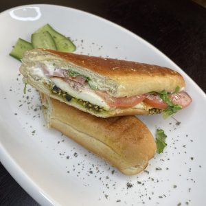 Halloumi cheese sandwich ساندوش جبن حلوم